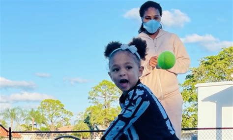I know how to leave and be. Serena Williams shares photo of Olympia's tennis lesson