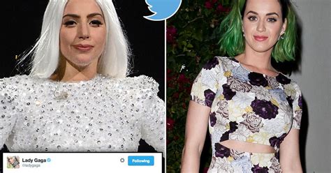 Lady Gaga V Katy Perry Gaga Takes A Jab At Rival In Bitter Tweet