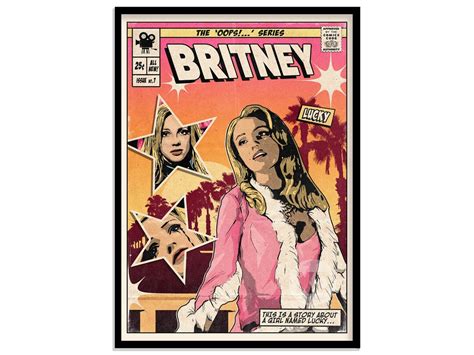 Britney Spears Lucky Vintage Comic Cover Art Print Etsy