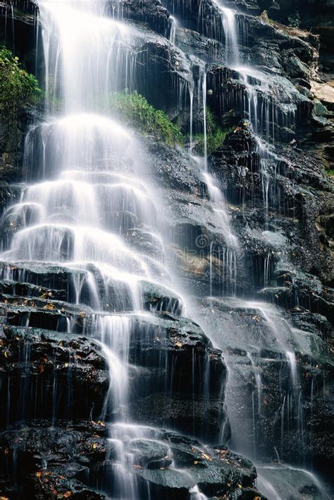 Amazing Waterfall In The Natural Reserve Stock Image Image Of Cool