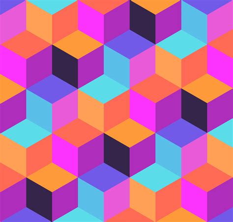 Geometric Pattern Of Cubes And Lozenges 347586 Vector Art At Vecteezy