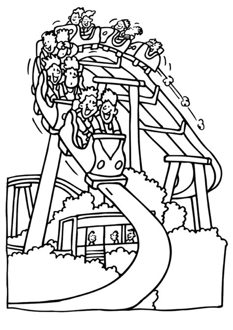 Amusement Park Coloring Pages