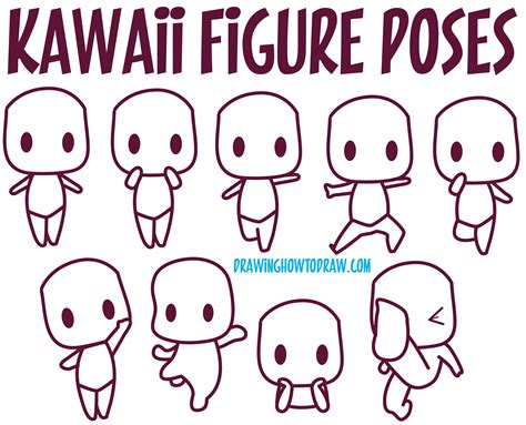 Guide To Drawing Kawaii Characters Part How To Draw Kawaii People Expressions Faces