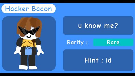 How To Get The Hacker Bacon Find The Bacons Roblox Youtube