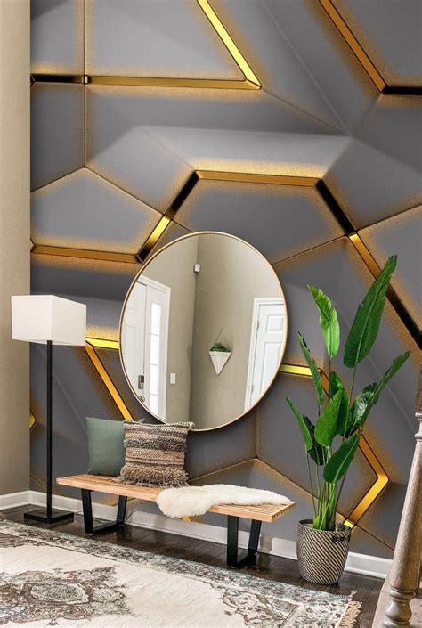 3d Solid Gold Geometric Abstract Gray Triangle Background Grey Etsy