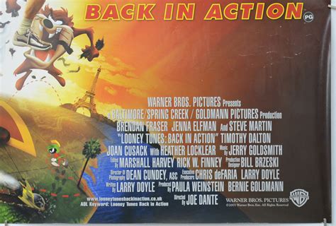 Looney Tunes Back In Action Original Movie Poster