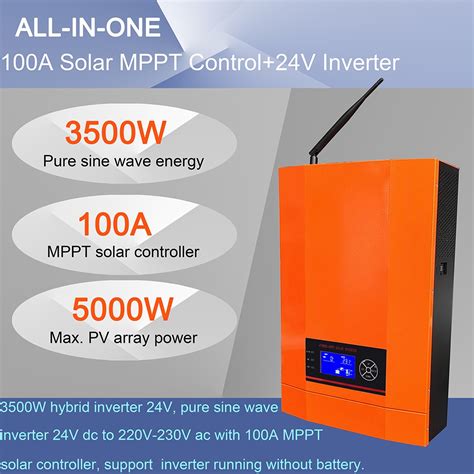 3500w Solar Hybrid Inverter Pure Sine Wave With 100a Mppt Solar Charge