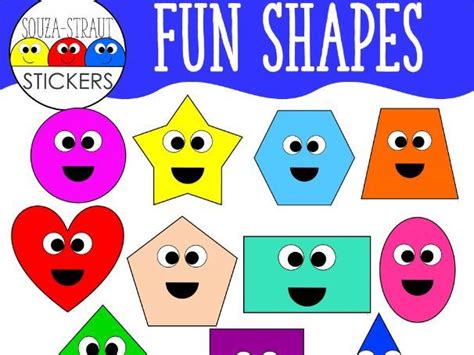 Fun Shapes Clip Arts Teaching Resources