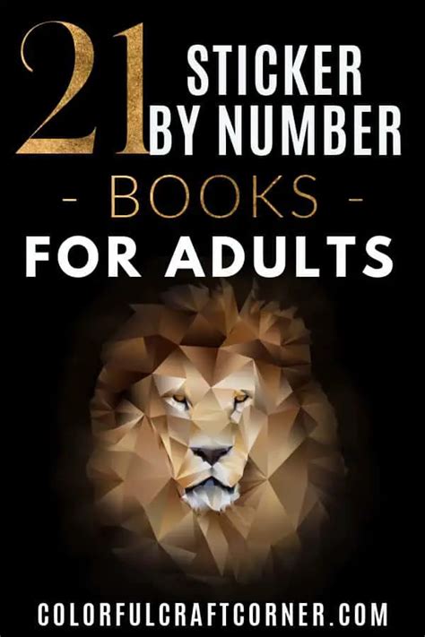 best sticker by number books for adults colorful craft corner