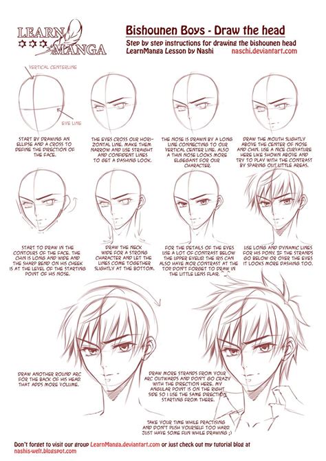 Anime Boy Head Drawing Simple Sketch Practice Random Male Face
