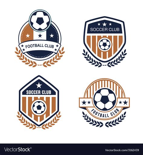 Football Logo Royalty Free Vector Image Vectorstock