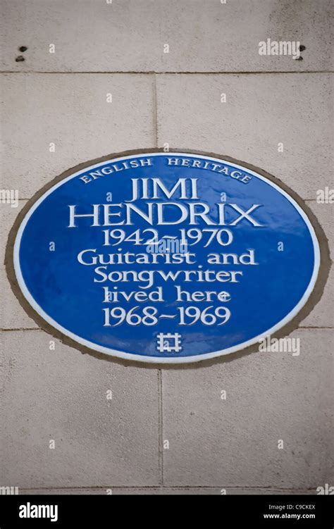 English Heritage Blue Plaque Marking The 1968 To 1969 Home Of Rock