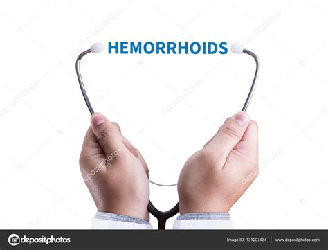 Hemorrhoids Concept Diagnosis Hemorrhoids Medical Report With