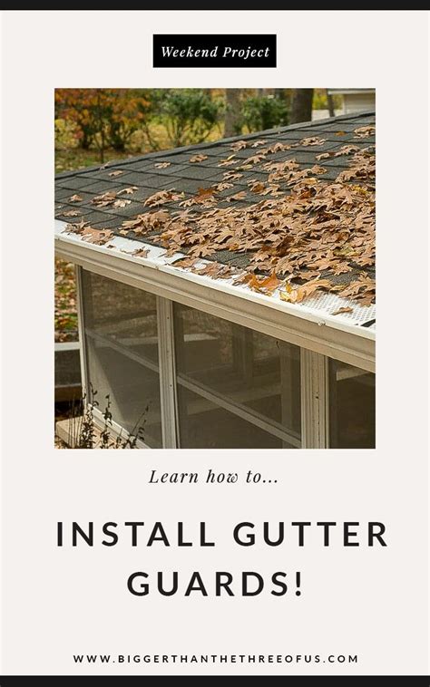 How can i clean gutter by myself? DIY project that can definitely be done in just one weekend. Gutter Guard Installation for ...