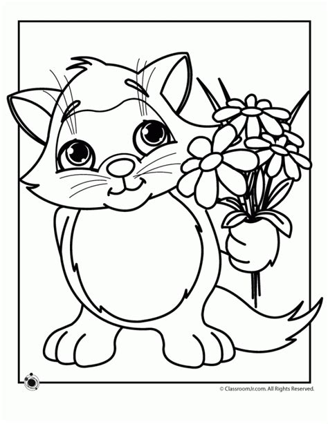 The sun is smiling, and baby too! Get This Printable Cute Baby Kitten Coloring Pages 5dha6