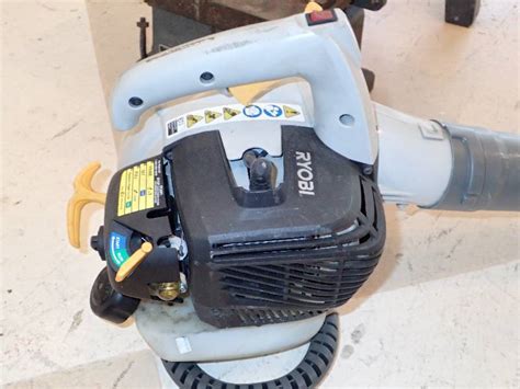 How to start up a leaf blower. Ryobi Gas Powered Pull Start Leaf Blower | Parkville Tool And Surplus Shop Auction!!! | Equip-Bid