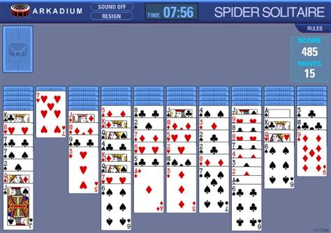 Spider solitaire card games io. Spider Solitaire 3 game - FunnyGames.us