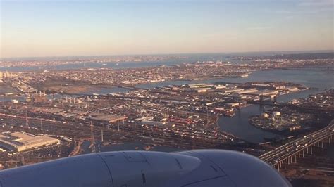 Landing At Newark Liberty Airport New York Youtube