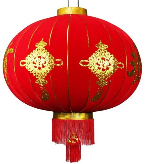 A Red And Gold Chinese Lantern With Tassels