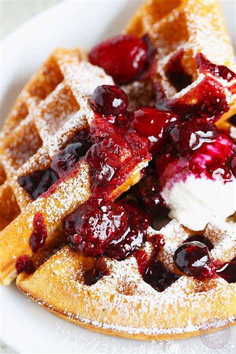 Yeasted Berry Waffles Aka The Best Waffles Ever Table For Two By