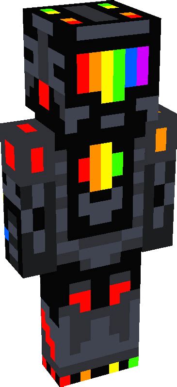 Rainbow Halo Minecraft Skin Tynker