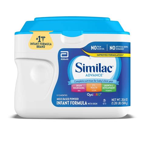 Similac® Advance® Powder Baby Formula With Iron Dha Lutein 206 Oz
