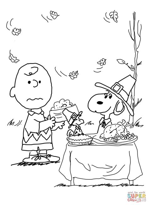 ⭐ free printable thanksgiving coloring book. Charlie Brown Thanksgiving coloring page | Free Printable ...