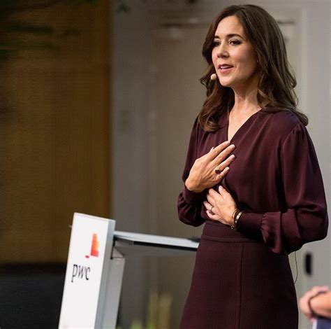 crown princess mary attended the fund conference of pwc