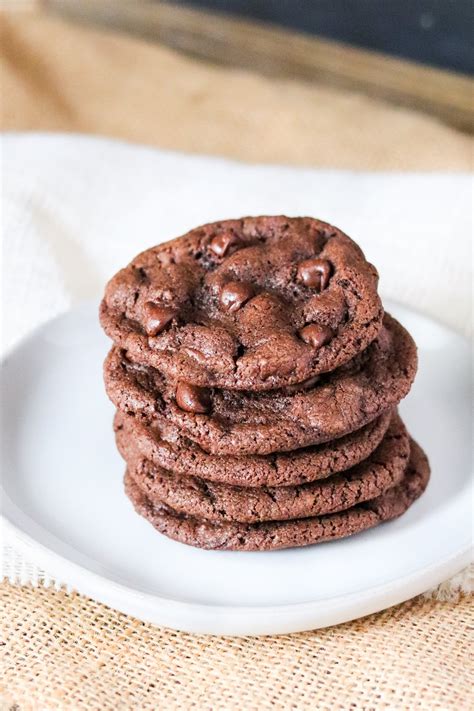 Double Chocolate Chip Cookies • Domestic Superhero