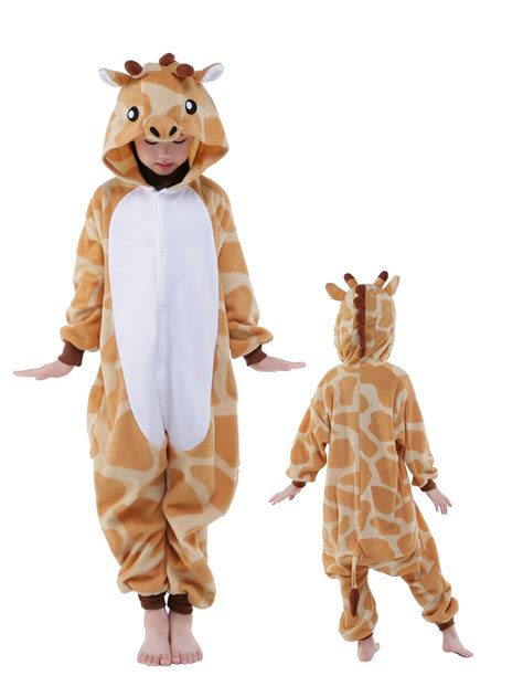 Giraffe Onesie Kids Kigurumi Polar Fleece For Kids