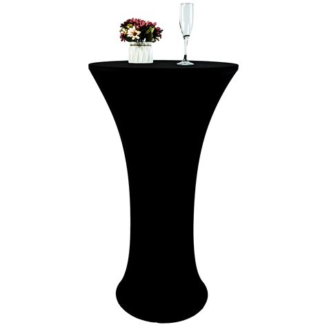 Buy Tc Luduan 24x43 Inch Black Spandex Cocktail Table Cloth Fitted