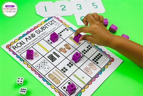 Subitizing Activities And Centers For Pre K And Kindergarten Subitizing Activities Subitizing