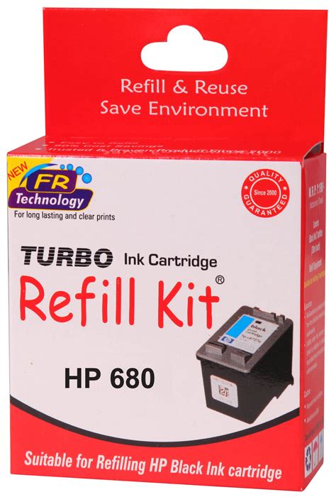 Buy Turbo Ink Refill Kit For Hp 680 Black Cartridge Online ₹354 From