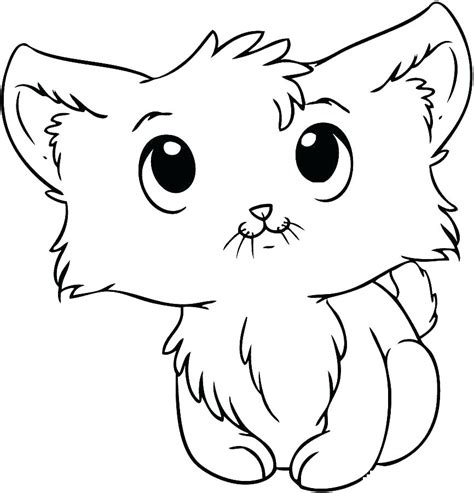 Cartoon Cat Coloring Pages At Free Printable