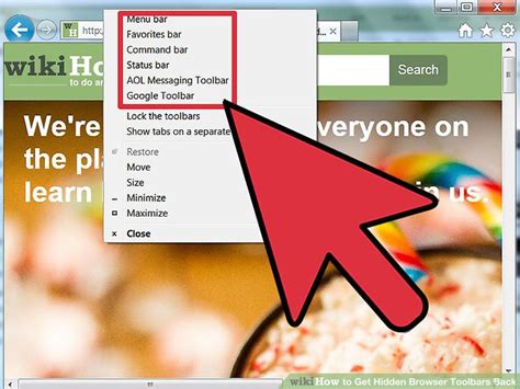 Chrome has become the world's most popular web browser by offering performance and features until disaster strikes: How to Get Hidden Browser Toolbars Back: 11 Steps (with ...