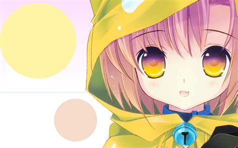 Online Crop Photo Of Anime Character Woman In Yellow Raincoat Hd