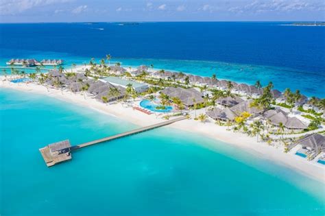 Premium Photo Aerial Beautiful Maldives Paradise Tropical Island