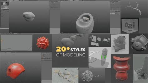 20 Styles Of 3d Modeling In 20 Minutes Youtube