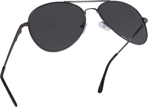 Buy Kreedom Take Off Men S Classic Aviator Sunglasses Medium Size Gloss Gray Metal Wire Frame