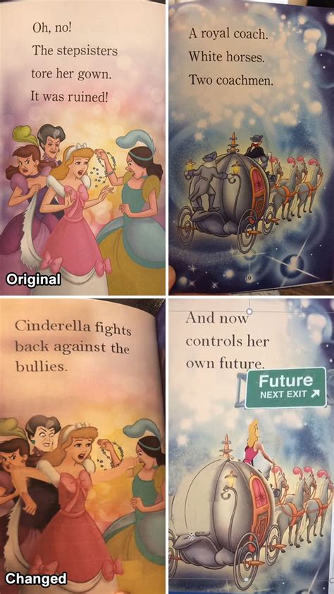 Fed Up Dad Censors Outdated Gender Stereotypes In Daughters Disney Books