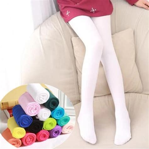 2019 Spring Candy Color Kids Pantyhose Ballet Dance Tights For Girls