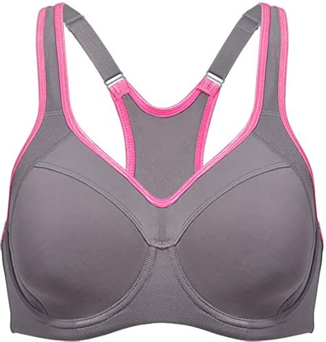 Syrokan Womens Full Support High Impact Racerback Lightly Lined