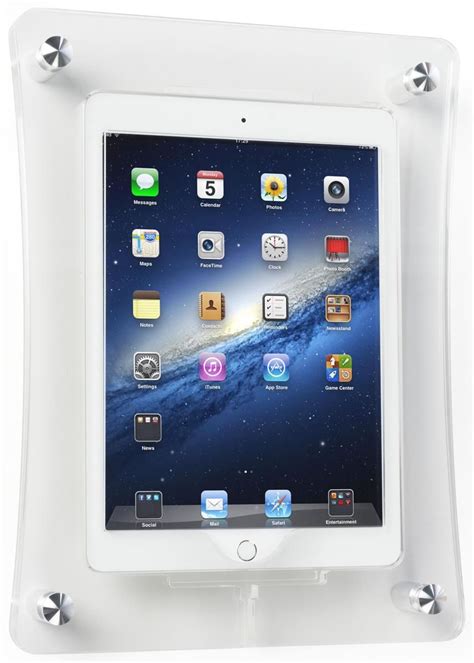 Ipad Air Wall Mount With Clear Acrylic Enclosure Optional Home Button