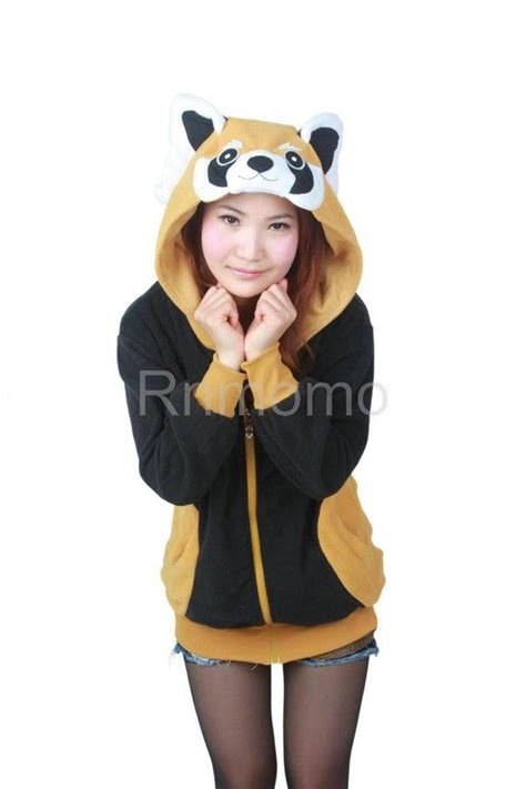 Red Panda Hoodie Cosplay Charactor Animal Hooded Hoody Hood Etsy