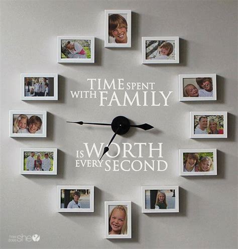 View our world clock to see the current local time in major cities from every time zone! Wonderful DIY Family Photo Wall Clock