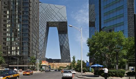 Omarem Koolhaas Cctv Building In Beijing Floornature