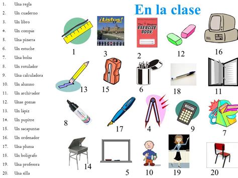 Objetos Escolares Em Espanhol