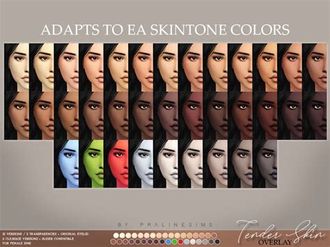 Sims 4 Cc Custom Content Skin Tones Pralinesims