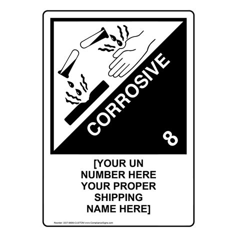 Chemical Corrosive Signs And Labels
