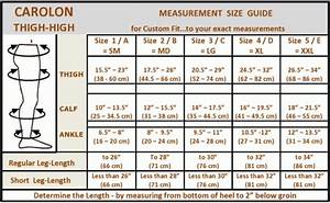 The Compression Hosiery Measure Guide Helps Determine The Proper Fit